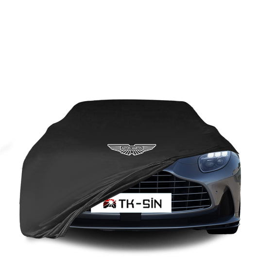 Indoor Autoabdeckung für Aston Martin DB12 Volante Cabrio (ab 2023) mit Logo

