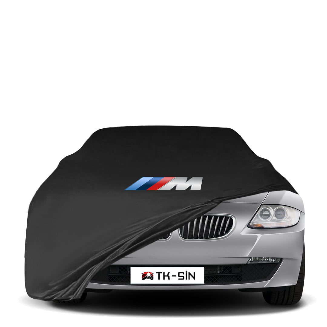 Passgenaue Indoor Autoabdeckung für BMW Z4 Coupé E85 (2002–2008) mit BMW Logo – atmungsaktiv und elastisch