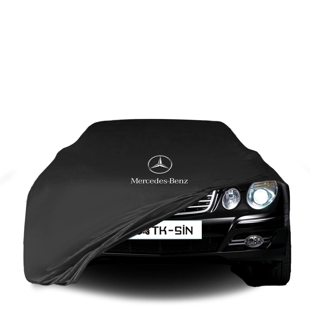 Indoor Autoabdeckung für Mercedes-Benz E-Klasse W211 Limousine (2002–2009) mit Logo – atmungsaktiv & maßgeschneidert

