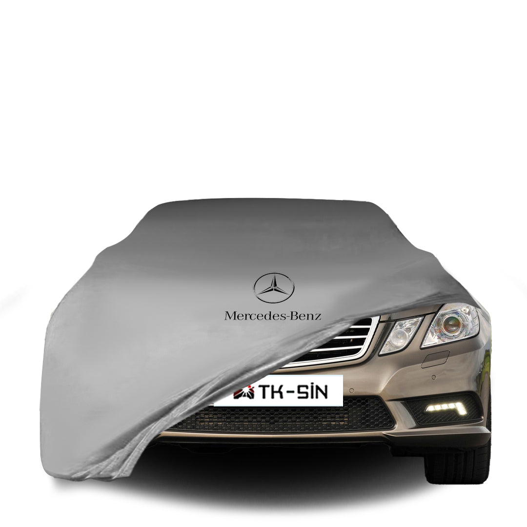 Indoor Autoabdeckung für Mercedes-Benz E-Klasse W212 Limousine (2009–2016) mit Logo – atmungsaktiv & maßgeschneidert