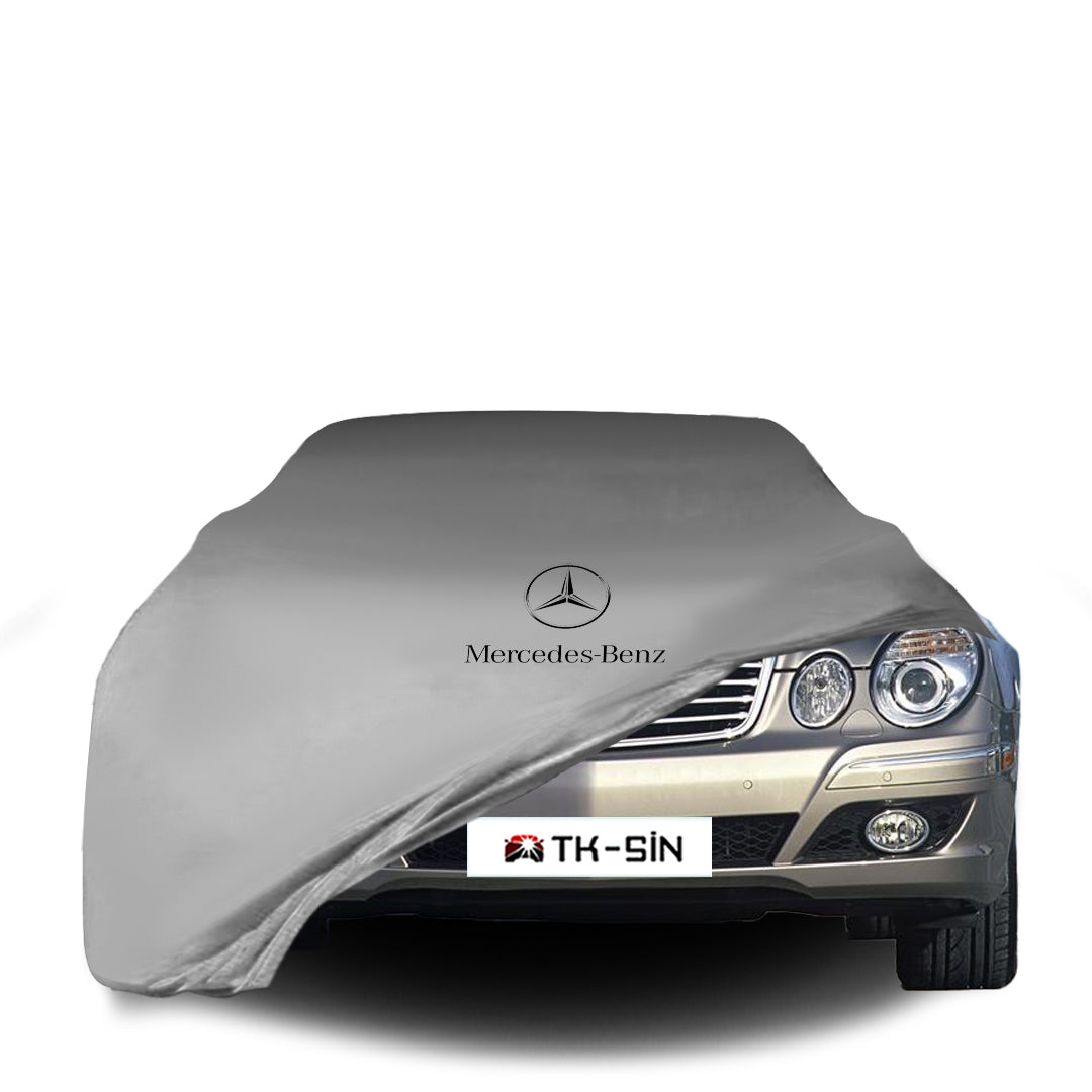 Indoor Autoabdeckung für Mercedes E S211 T-Modell (2003–2009) mit Logo – maßgeschneidert & atmungsaktiv

