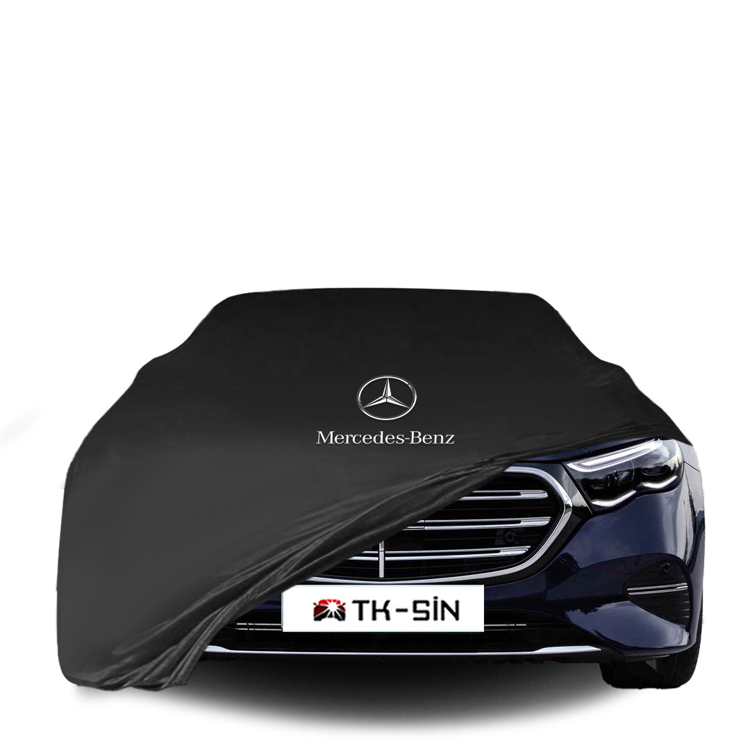 Indoor Autoabdeckung für Mercedes-Benz E-Klasse W214 (ab 2023) mit Logo – maßgeschneidert & atmungsaktiv

