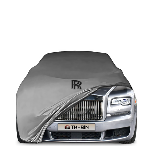 Indoor Autoabdeckung für Rolls-Royce Ghost EWB I (2014–2020) mit Logo – maßgeschneidert & atmungsaktiv

