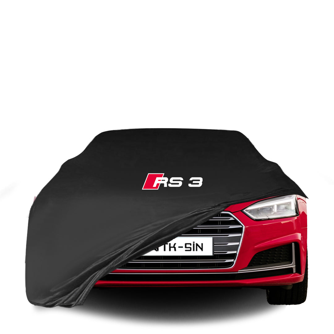 Indoor Autoabdeckung für Audi RS3 – A3 8V Cabrio / Coupé (2013–2016) mit Logo – maßgeschneidert & atmungsaktiv

