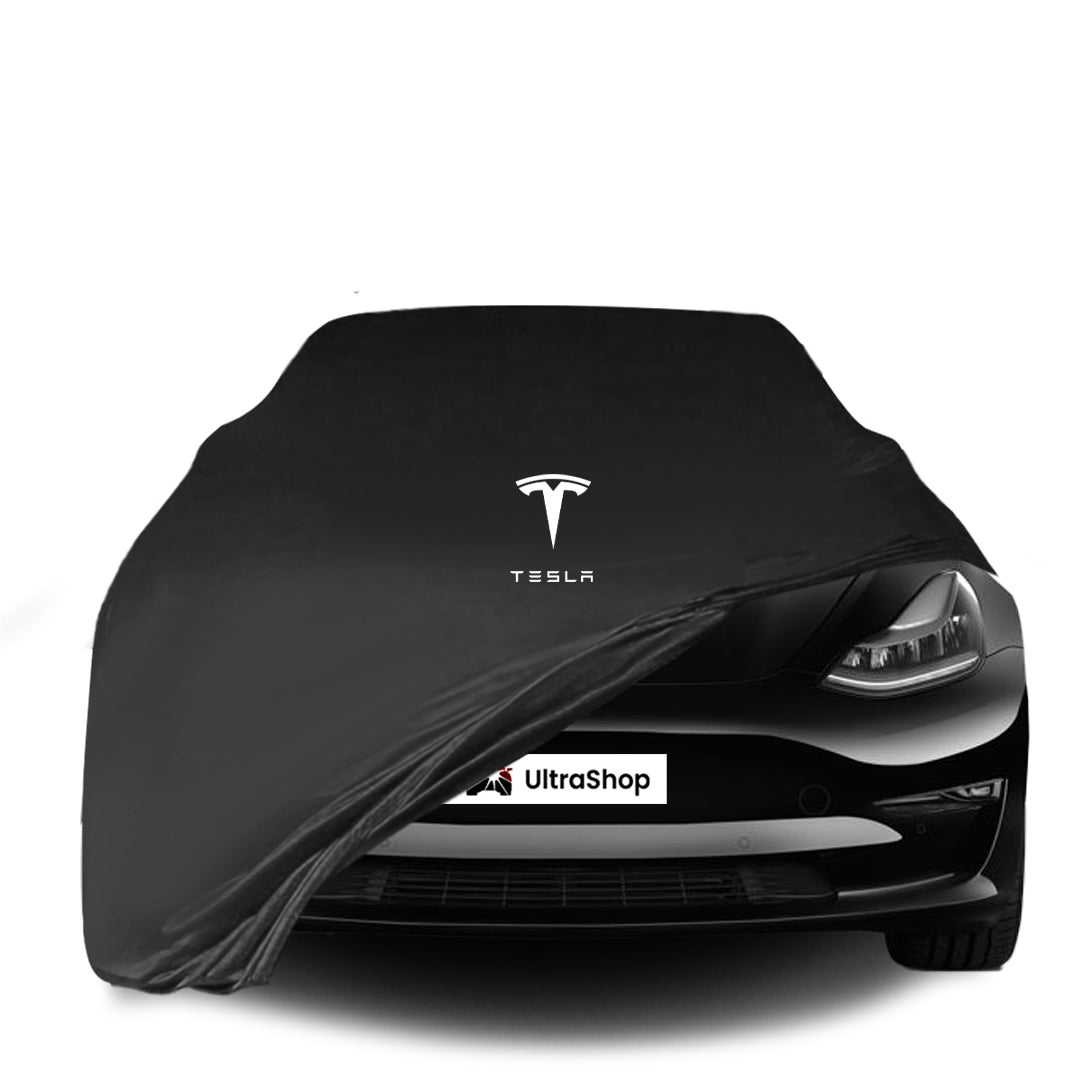 Indoor Autoabdeckung für Tesla Model 3 – maßgeschneidert, atmungsaktiv, moderner Schutz