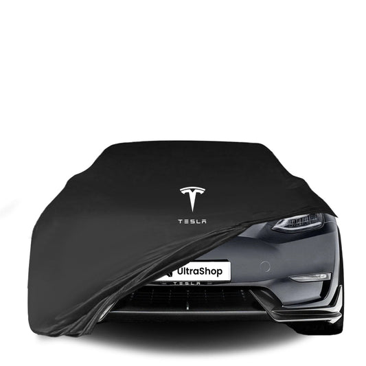 Indoor Autoabdeckung für Tesla Model Y – passgenau, atmungsaktiv, moderner Schutz